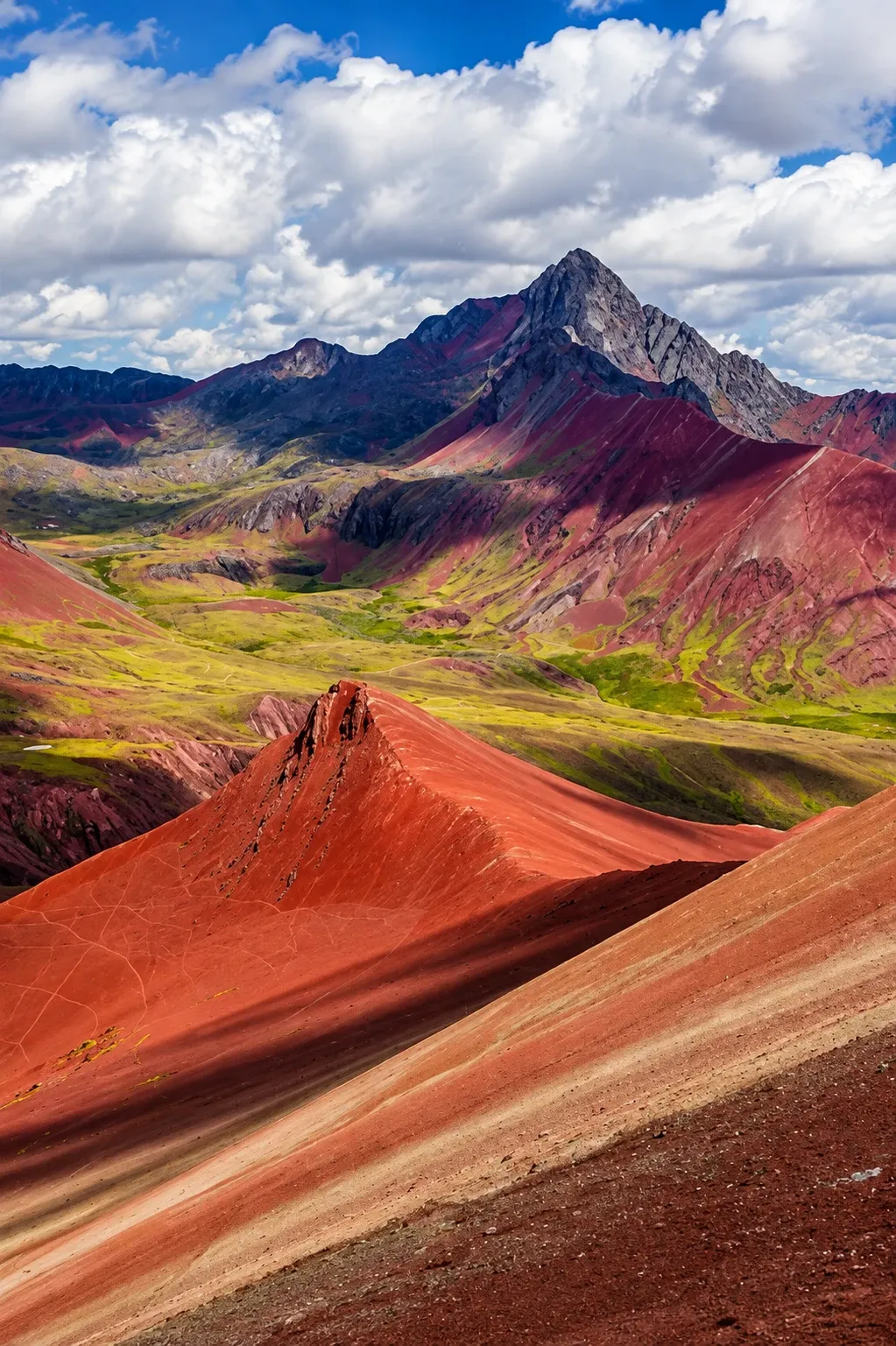 The deep red slopes of the Red Valley